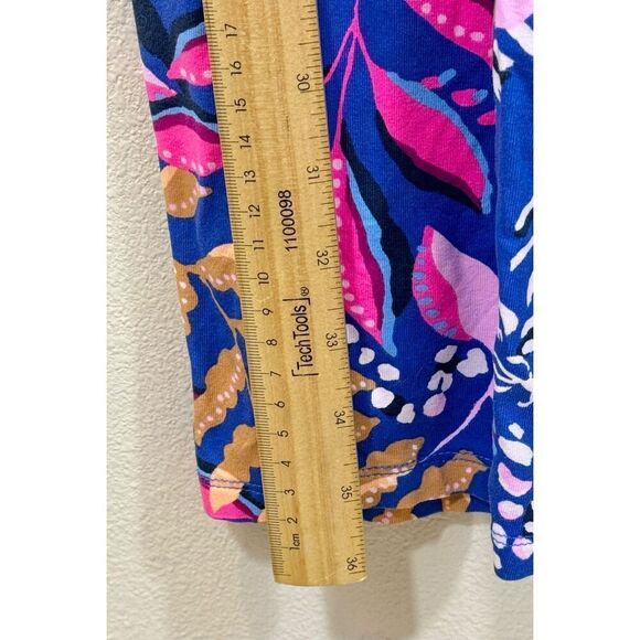 NWOT Lilly Pulitzer Neck Tie Wyota Borealis Blue Pant One Piece Jumpsuit Romper - Picture 12 of 16